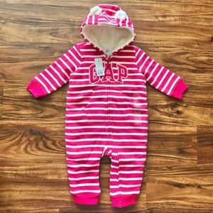 NWT Girls Baby Gap Sherpa Lined One Piece
